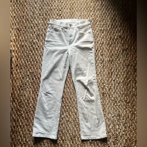 AYR white straight jeans!! 🤍